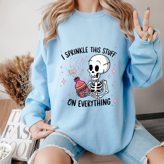 Sarcasm dose - Sudadera de cuello redondo ( light blue)